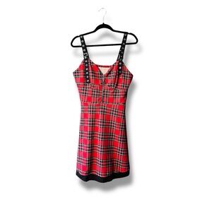 Plus Size Plaid Punk Grunge Dress